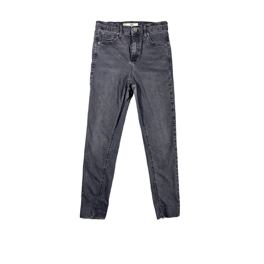 TopShop Moto Jamie Black Skinny Jeans Dark Wash Denim Size 28